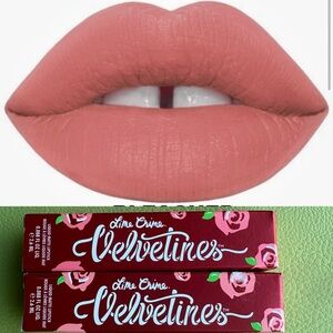 Lime Crime Velvetines Bleached Liquid Matte Lipstick Set of Two NEW